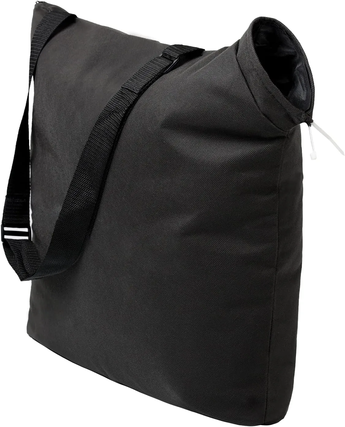 Surblue Blower Leaf Bag, 20.9 x 20.9 inches fits Ultra Blower Rake and Vacuum Leaf Blowers for Garden Lawn, Replacement Collection Dump Bag with Zipper and Shoulder Strap (45L, Black)