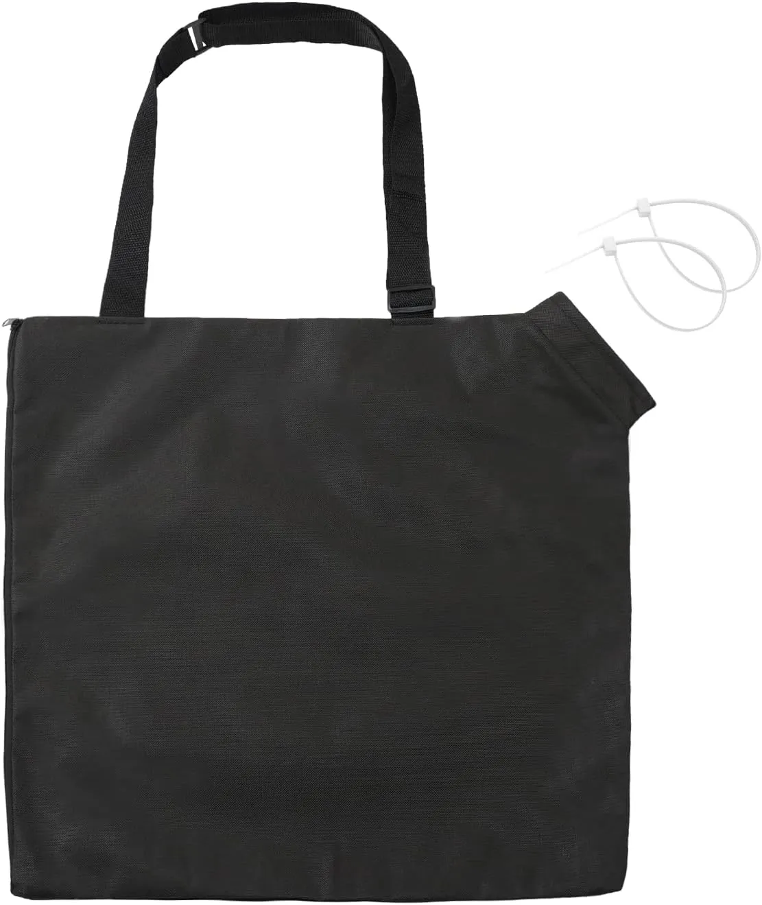 Surblue Blower Leaf Bag, 20.9 x 20.9 inches fits Ultra Blower Rake and Vacuum Leaf Blowers for Garden Lawn, Replacement Collection Dump Bag with Zipper and Shoulder Strap (45L, Black)
