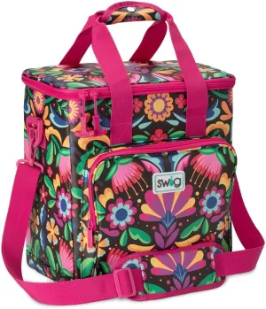 Swig Life Triple Insulated Cooler Bag with Zipper, Large Travel Cooler Bag Holds 16-24 Cans, or 6 Wine Bottles, Insulated