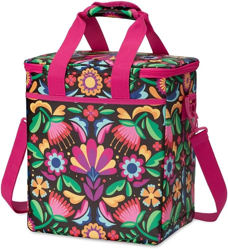 Swig Life Triple Insulated Cooler Bag with Zipper, Large Travel Cooler Bag Holds 16-24 Cans, or 6 Wine Bottles, Insulated