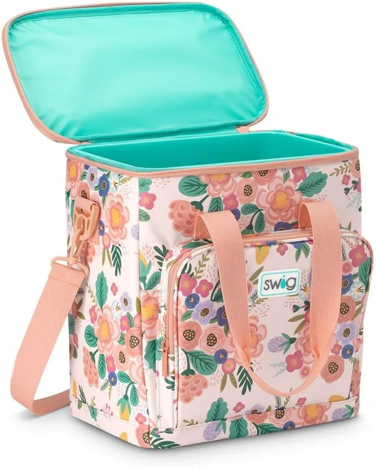 Swig Life Triple Insulated Cooler Bag with Zipper, Large Travel Cooler Bag Holds 16-24 Cans, or 6 Wine Bottles, Insulated