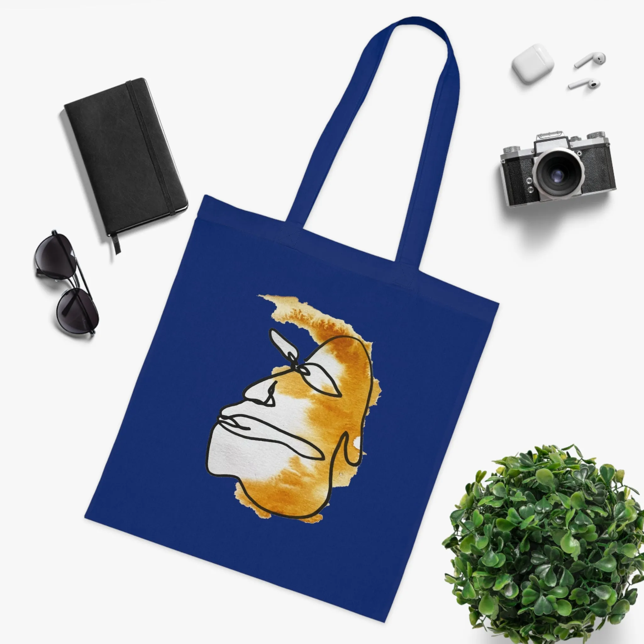 Take it Easy - Versatile 100% Cotton Tote: Vibrant Colors, Light & Practical
