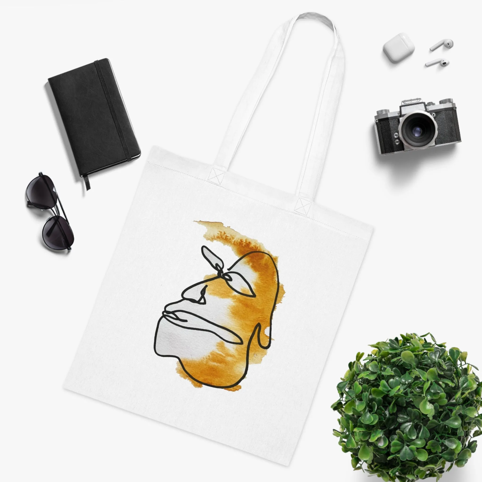 Take it Easy - Versatile 100% Cotton Tote: Vibrant Colors, Light & Practical