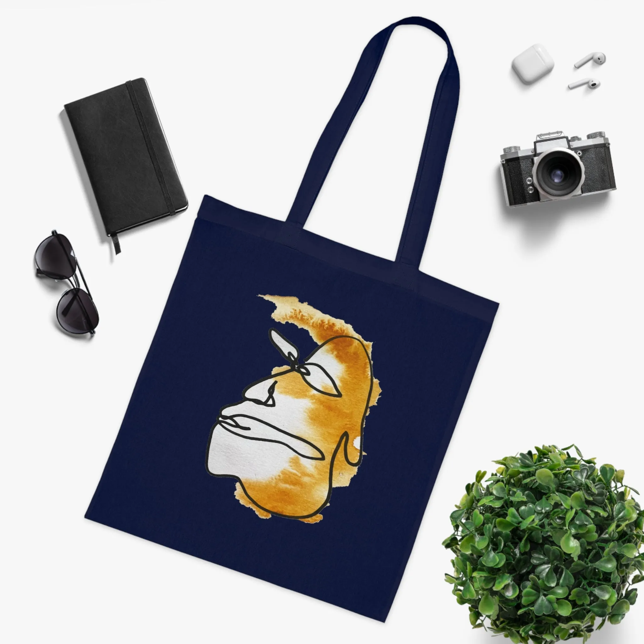 Take it Easy - Versatile 100% Cotton Tote: Vibrant Colors, Light & Practical