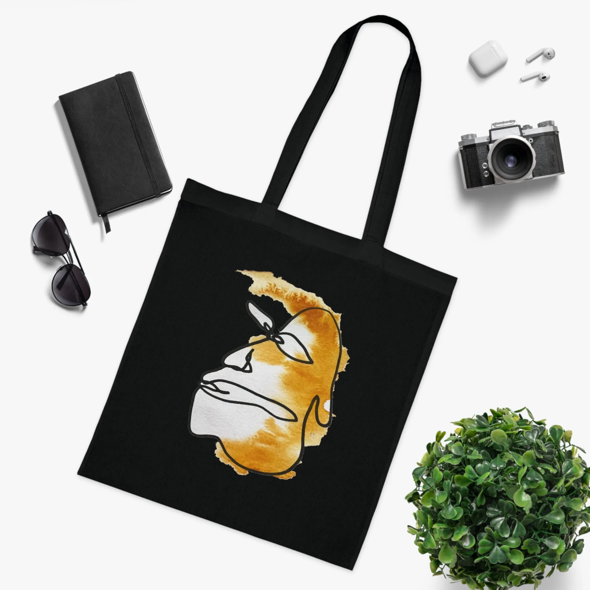 Take it Easy - Versatile 100% Cotton Tote: Vibrant Colors, Light & Practical