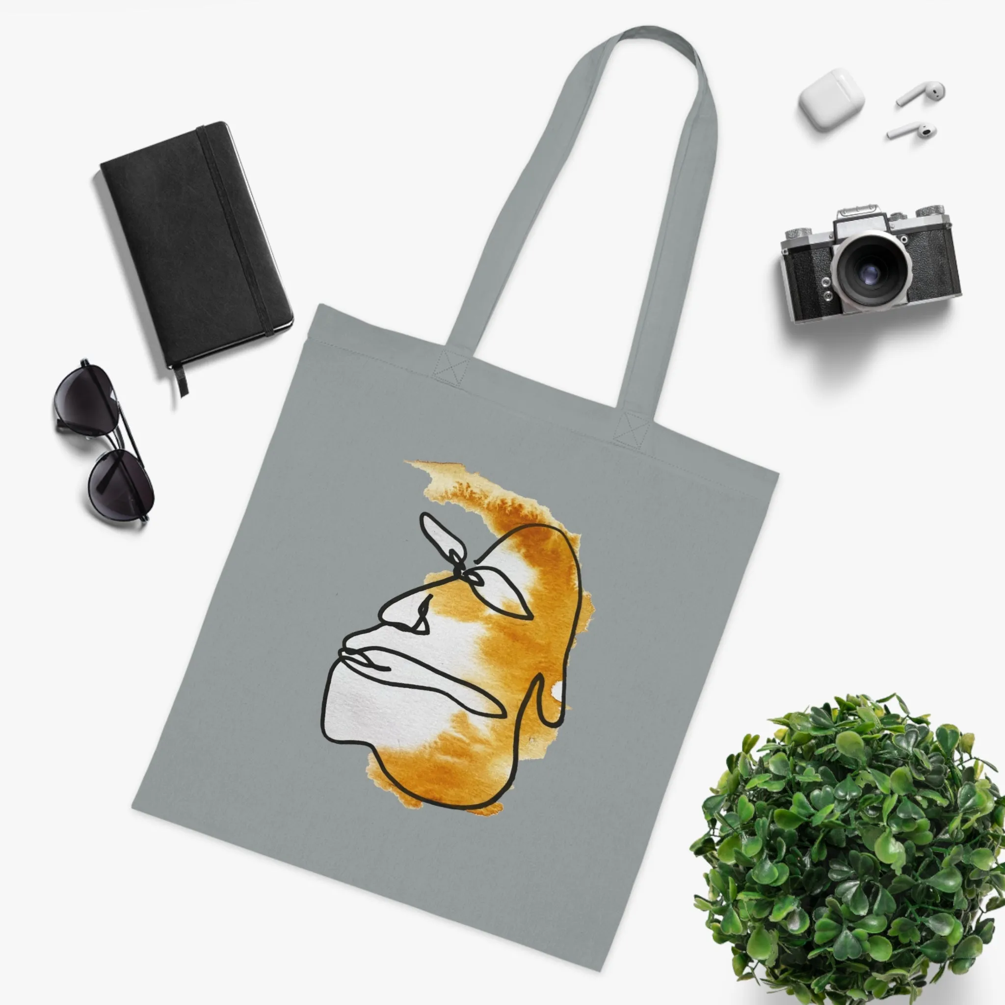 Take it Easy - Versatile 100% Cotton Tote: Vibrant Colors, Light & Practical