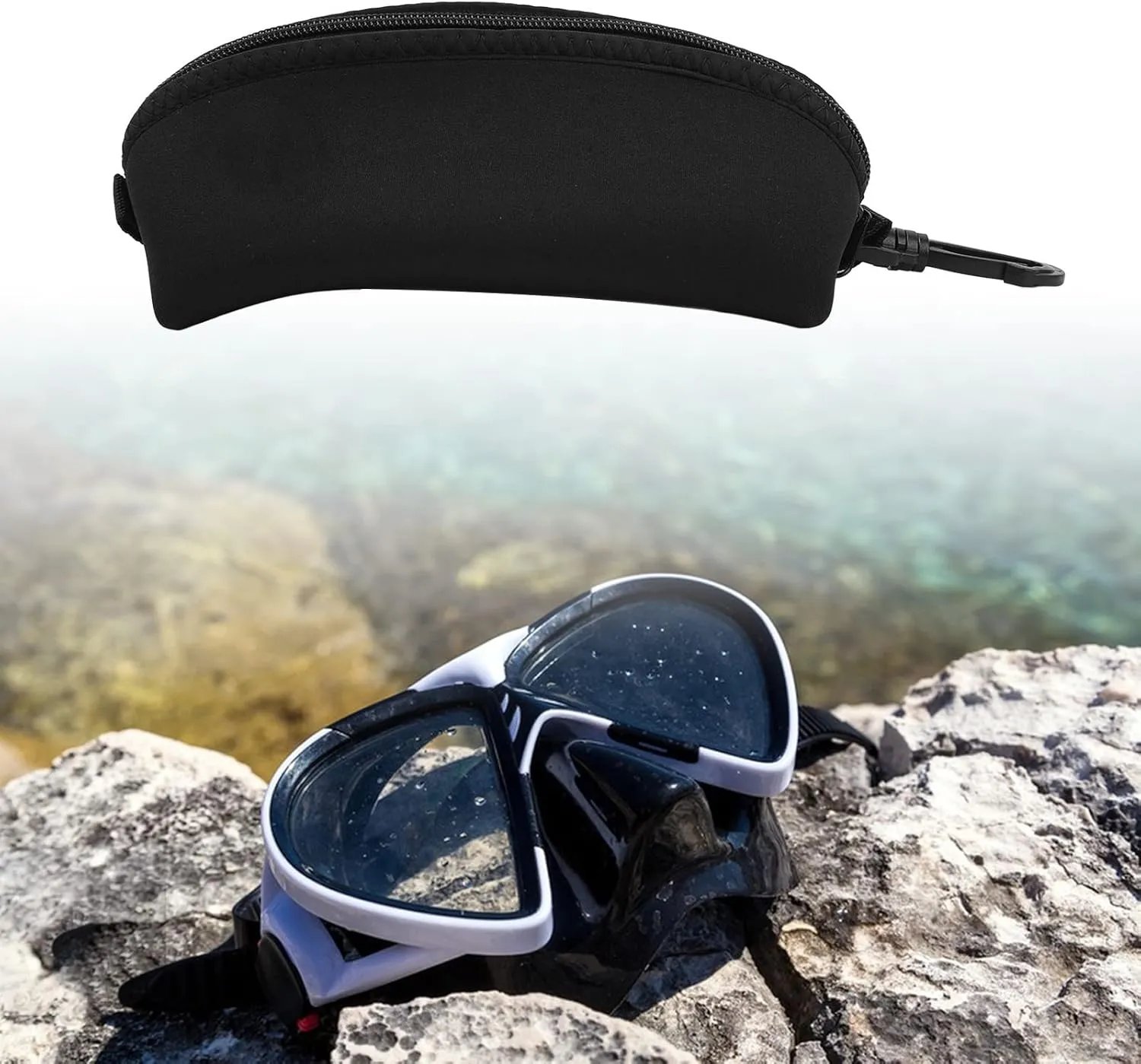 Tbest Diving Goggle Storage Bag, Scuba Dive Mask Pouch Bag Diving Glasses Storage Bag Portable Gadgets Gear Pouch for Sunglasses Glasses