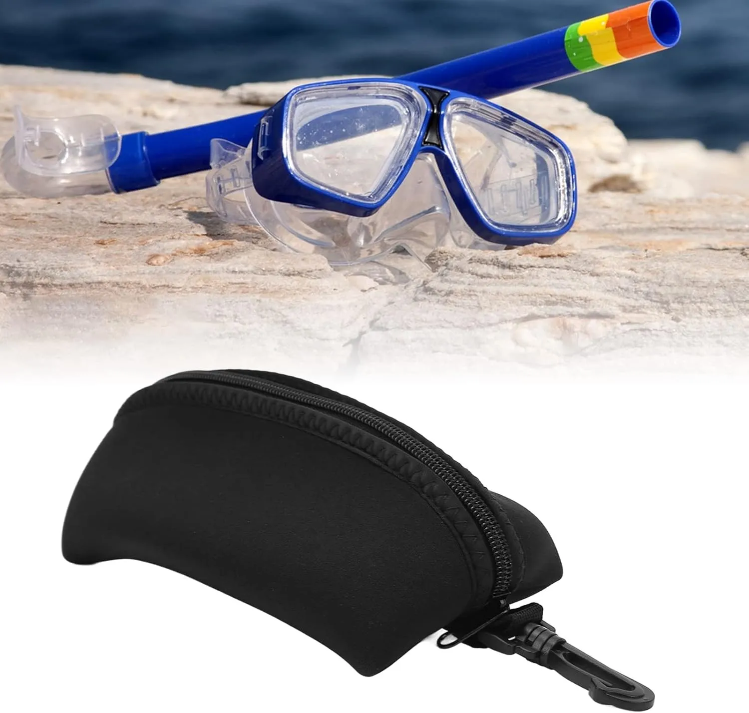 Tbest Diving Goggle Storage Bag, Scuba Dive Mask Pouch Bag Diving Glasses Storage Bag Portable Gadgets Gear Pouch for Sunglasses Glasses