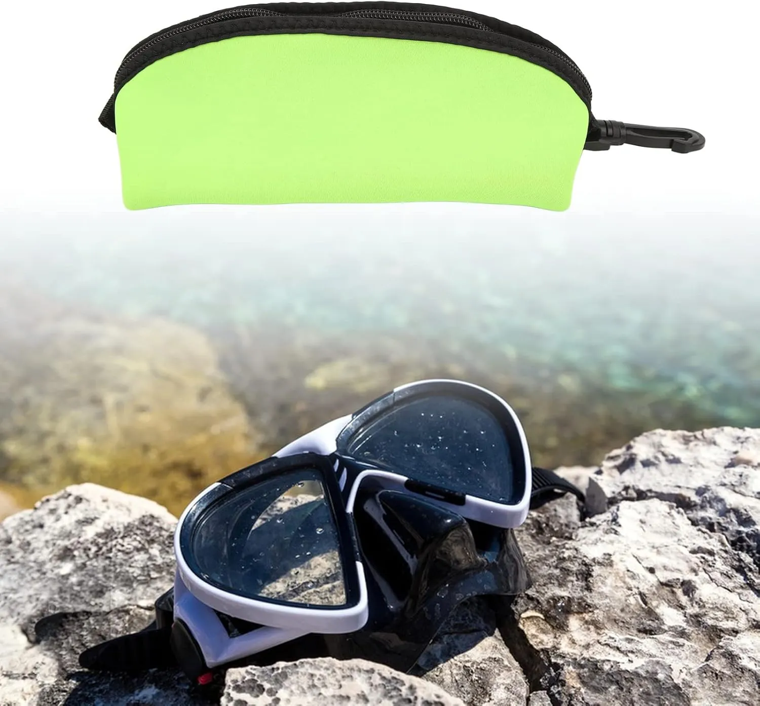 Tbest Diving Goggle Storage Bag, Scuba Dive Mask Pouch Bag Diving Glasses Storage Bag Portable Gadgets Gear Pouch for Sunglasses Glasses
