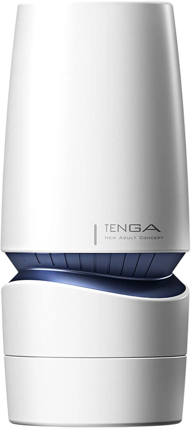 TENGA AERO TAH-002 Cobalt Ring Reusable Dial Constriction Male Masturbator Vacuum Cup with Powerful Suction White