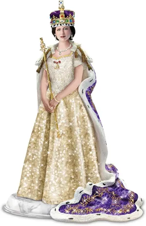 The Bradford Exchange Queen Elizabeth Coronation Hand-Cast Sculpture