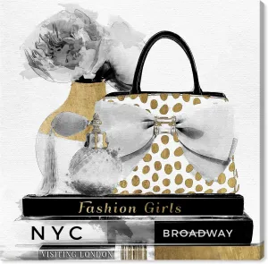 The Oliver Gal Artist Co. Fashion and Glam Wall Art Canvas Prints Girly Essentials Square Home Décor, 12x12