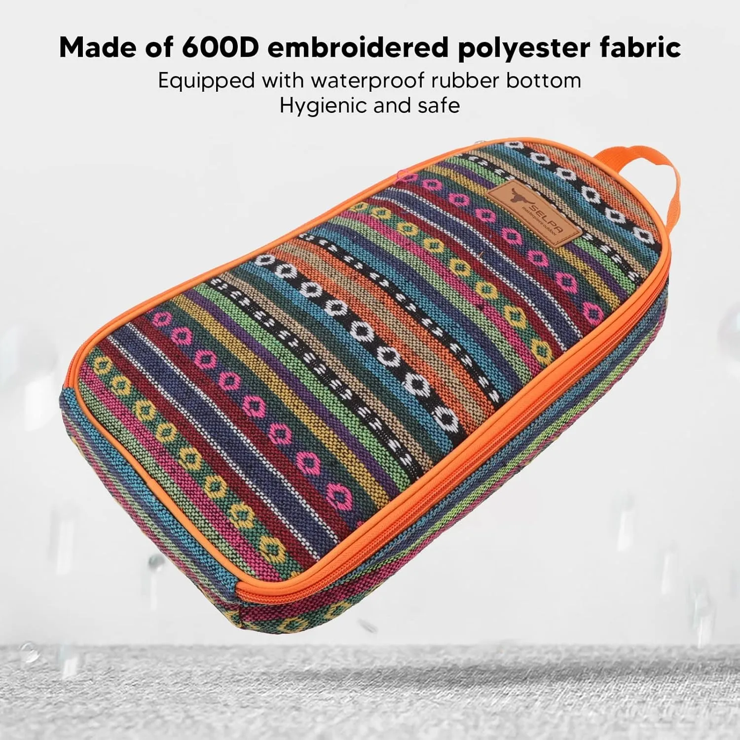 TOPINCN Camping Cookware Travel Storage Bag, Polyester Fabric Large Space Cooking Utensils Pouch, Outdoor Recreation Storage Bag(A)