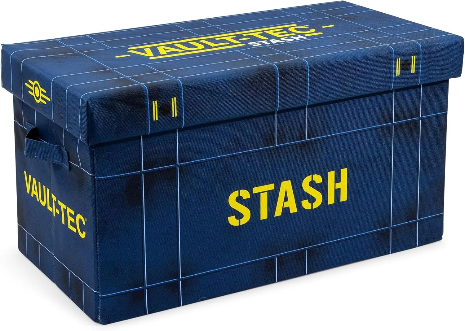 Toynk Fallout 76 Vault-Tec Fabric Storage Bin | Cube Organizer for Cabinet, Closet | 24 x 12 Inches