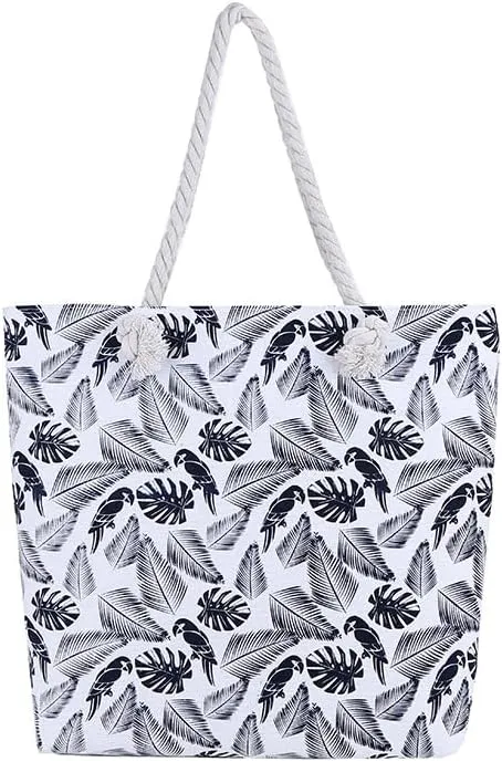 Travel bag, national fabric bag, Tote bag (Woodpecker leaves)