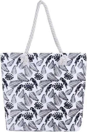 Travel bag, national fabric bag, Tote bag (Woodpecker leaves)