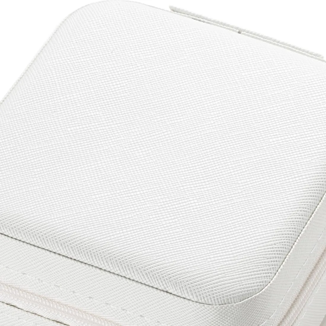 Travel Jewelry Case, Jewelry Organizer Box, Small Jewelry Organizer Jewelry Travel Organizer for Rings, Necklace, Earrings - White/4 Packs