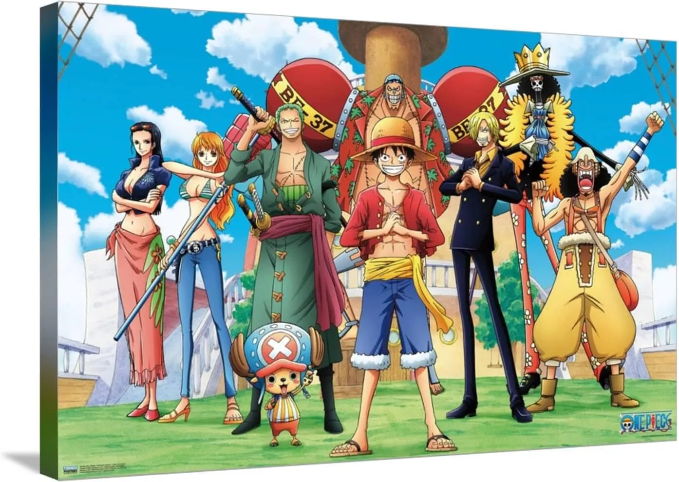 Trends International One Piece: Fishman Island - Crew On Deck Canvas Wall Poster