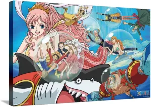 Trends International One Piece: Fishman Island - Underwater Group Canvas Wall Poster