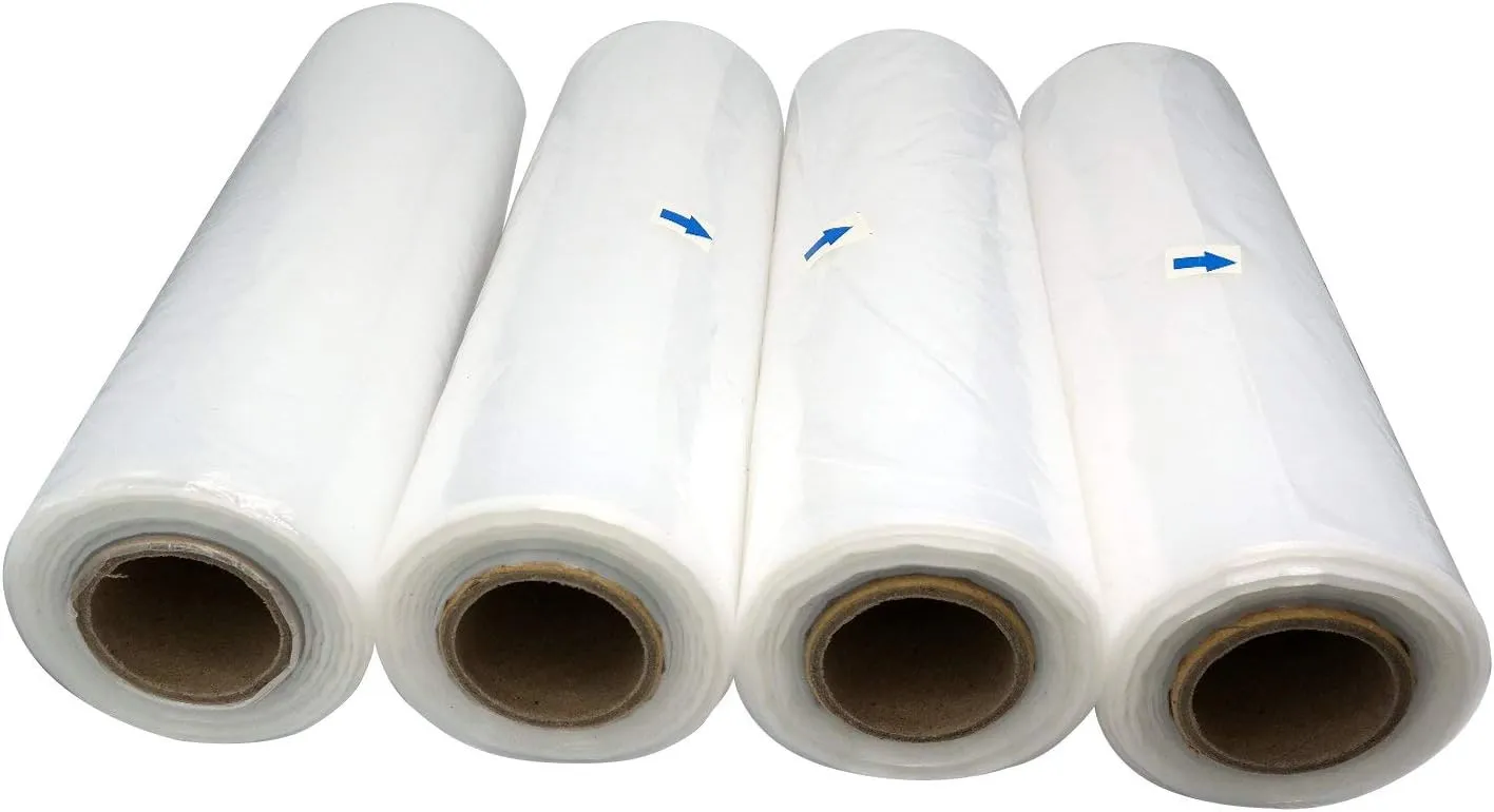 Tripact 11" x 19" LDPE RED Plastic Flat Open Poly Bag Roll 1.25 mil - 4 Roll (460pcs) 02