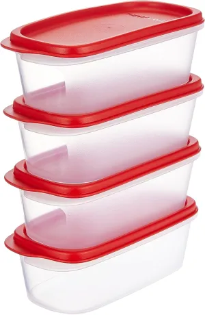 Tupperware Smart Saver Storage Container Sets 4, 500 Ml
