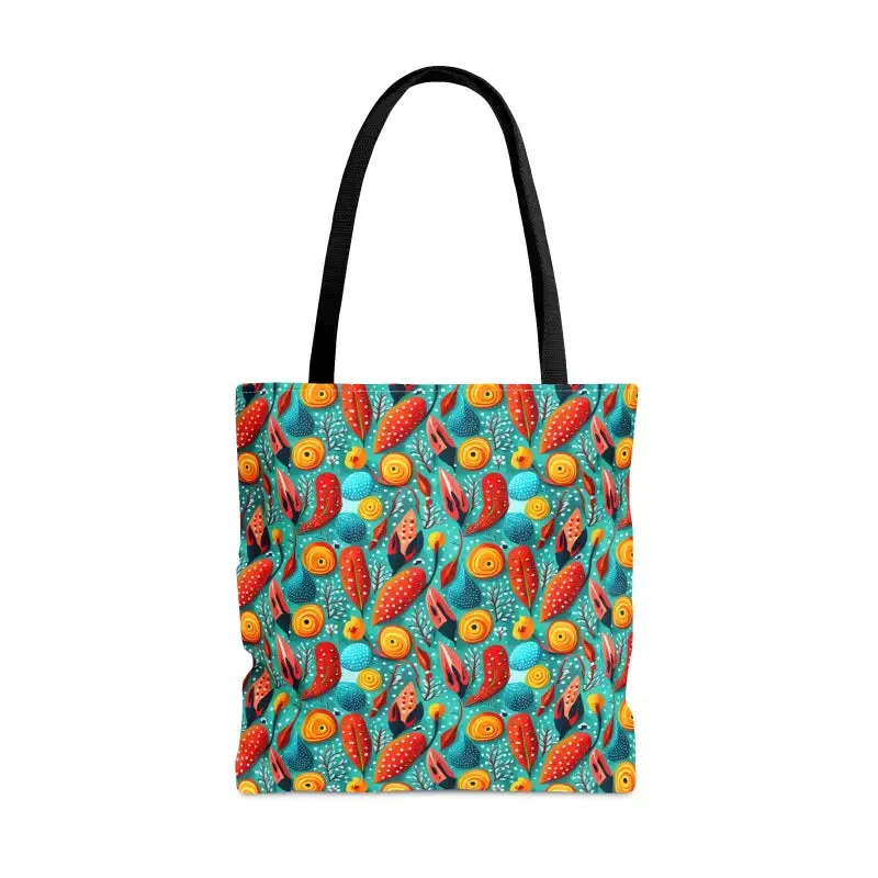 Turn Heads with Vibrant Abstract Pattern Tote Bag