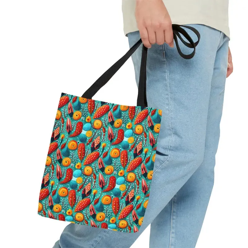 Turn Heads with Vibrant Abstract Pattern Tote Bag