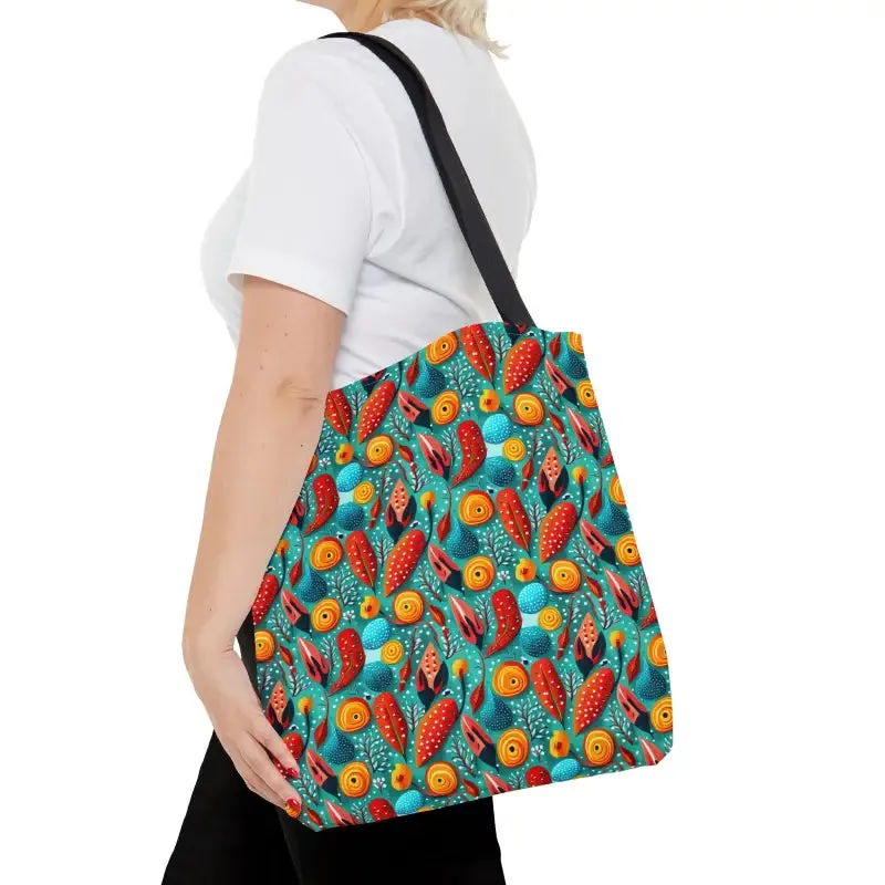 Turn Heads with Vibrant Abstract Pattern Tote Bag