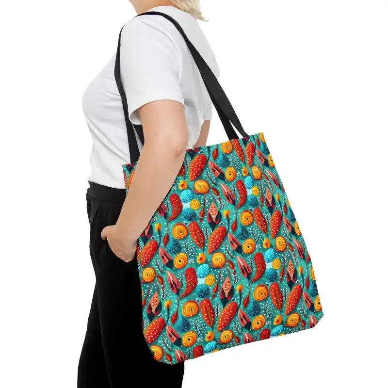 Turn Heads with Vibrant Abstract Pattern Tote Bag