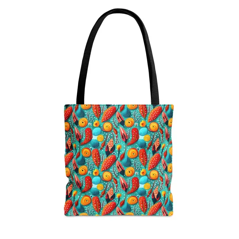 Turn Heads with Vibrant Abstract Pattern Tote Bag