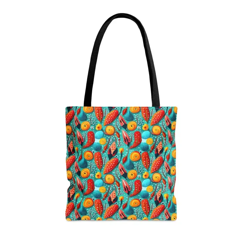 Turn Heads with Vibrant Abstract Pattern Tote Bag
