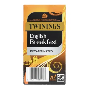 Twinings English Breakfast Decaffeinated Enveloped Tea Bags (80 pack)