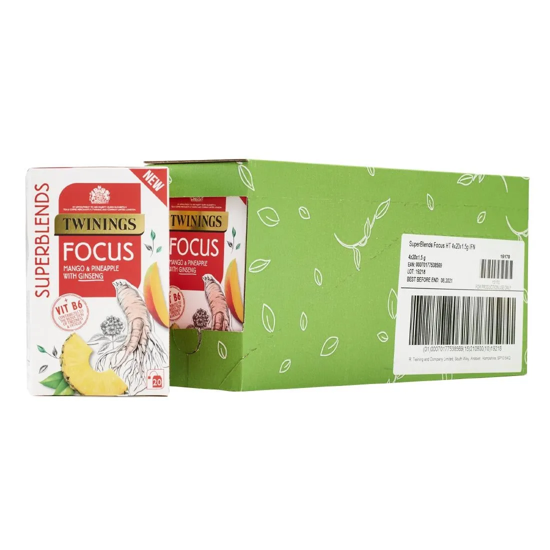 Twinings Superblends Focus Tea Bags (80 pack)