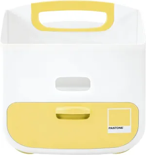 Ubbi Portable Diaper Changing Station Diaper Storage Caddy Organizer, Stores Baby Diapers, Wipes & Baby Accessories, Pantone Yellow