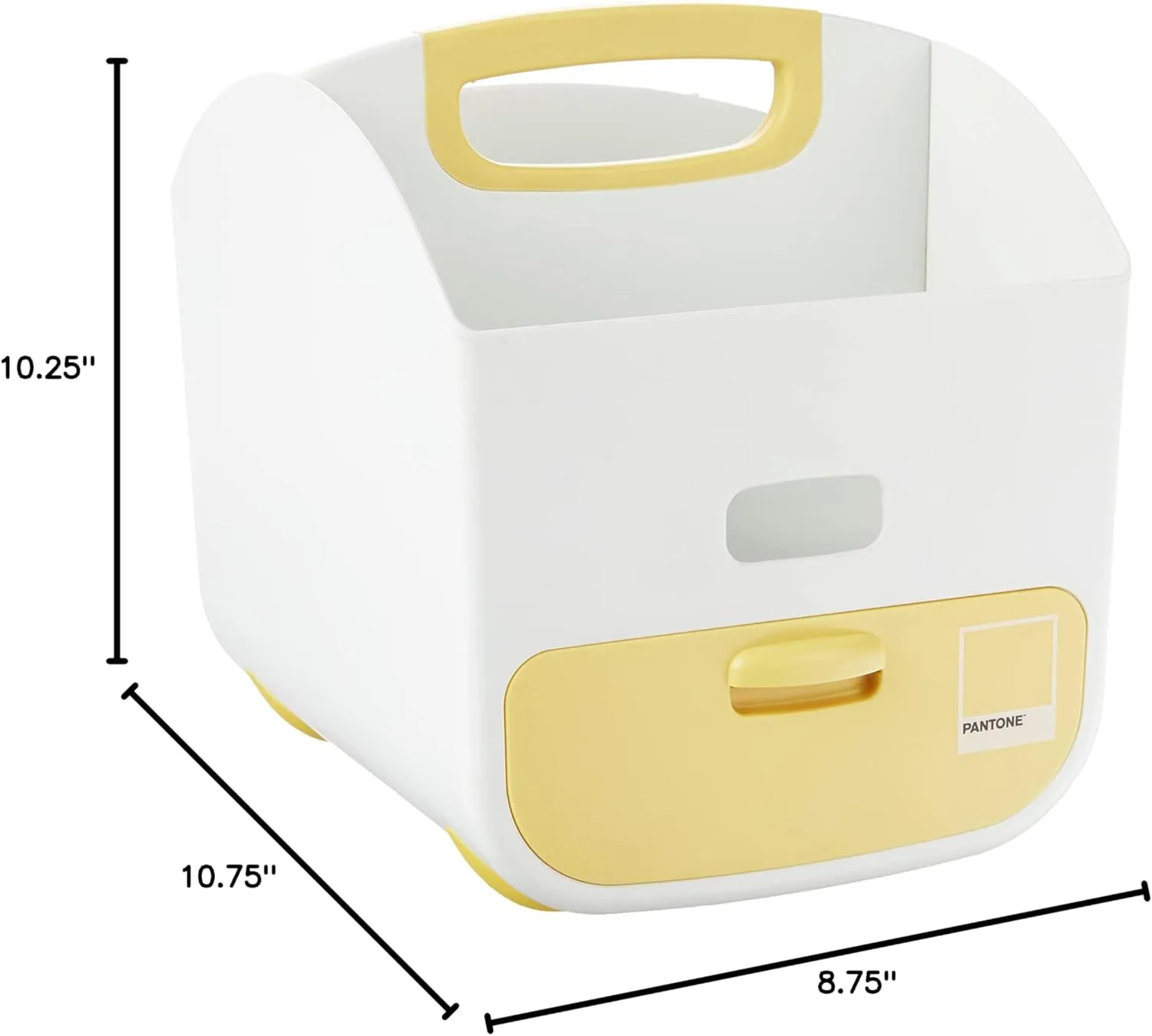Ubbi Portable Diaper Changing Station Diaper Storage Caddy Organizer, Stores Baby Diapers, Wipes & Baby Accessories, Pantone Yellow