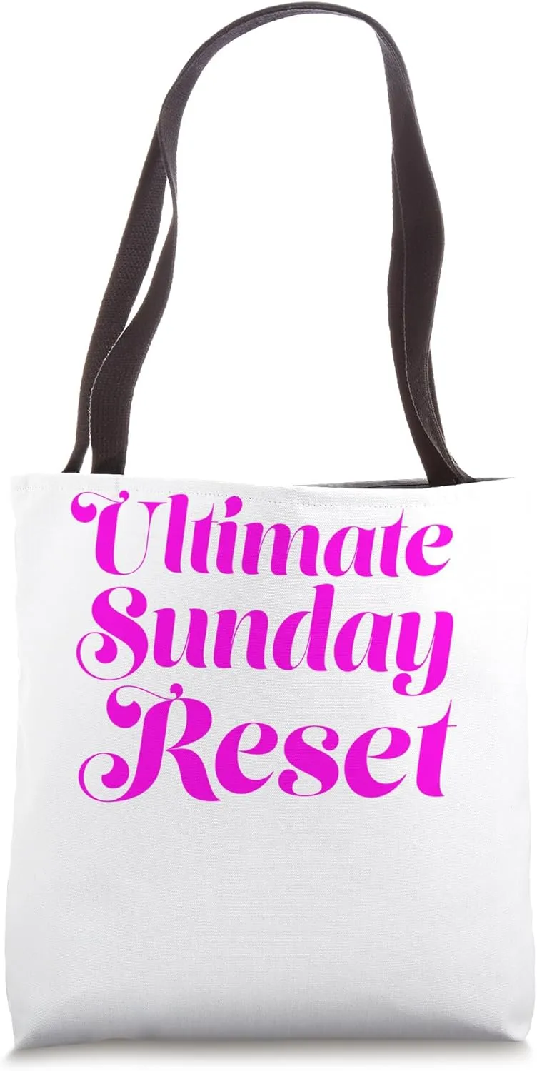 Ultimate Sunday Reset, Cleaning, Holiday, Magna, cartoon, Tote Bag