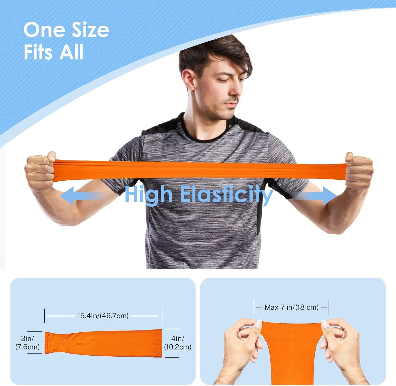 UV Sun Protection Arm Sleeves for Men and Women, UPF 50 Sport Arm Sleeve with Laundry Bag - 2/4/6 Pairs