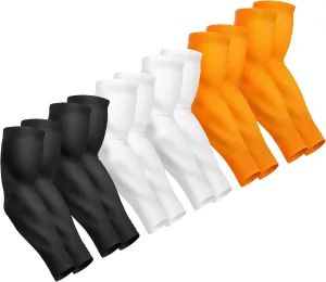 UV Sun Protection Arm Sleeves for Men and Women, UPF 50 Sport Arm Sleeve with Laundry Bag - 2/4/6 Pairs