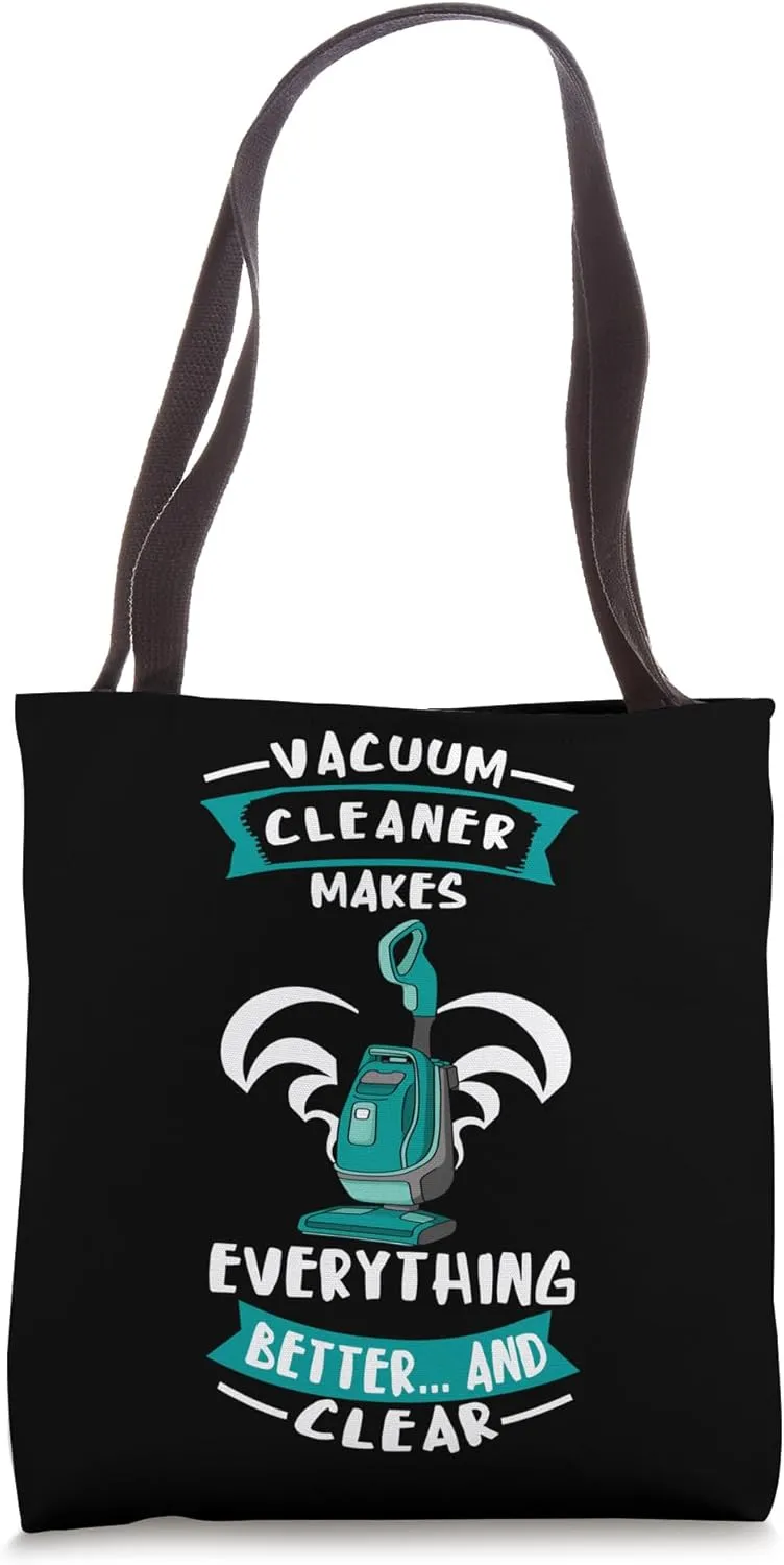 Vacuum Cleaner Better And Clear Housekeeping Hoover Lover Tote Bag