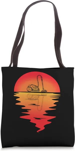 Vacuum Cleaner Vintage Sunset Housekeeping Hoover Cleaning Tote Bag