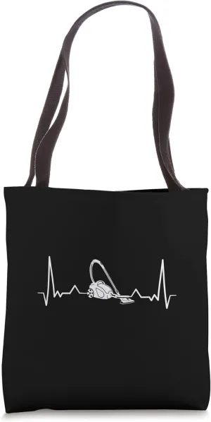 Vacuum Hoover Cleaner Heartbeat Household Housekeeping Tote Bag