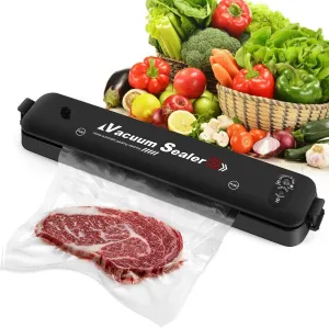 Vacuum Sealer, 2020 Upgraded Automatic Food Sealer Machine with 15 Sealing Bags Food Vacuum Air Sealing System for Food Preservation Storage Saver