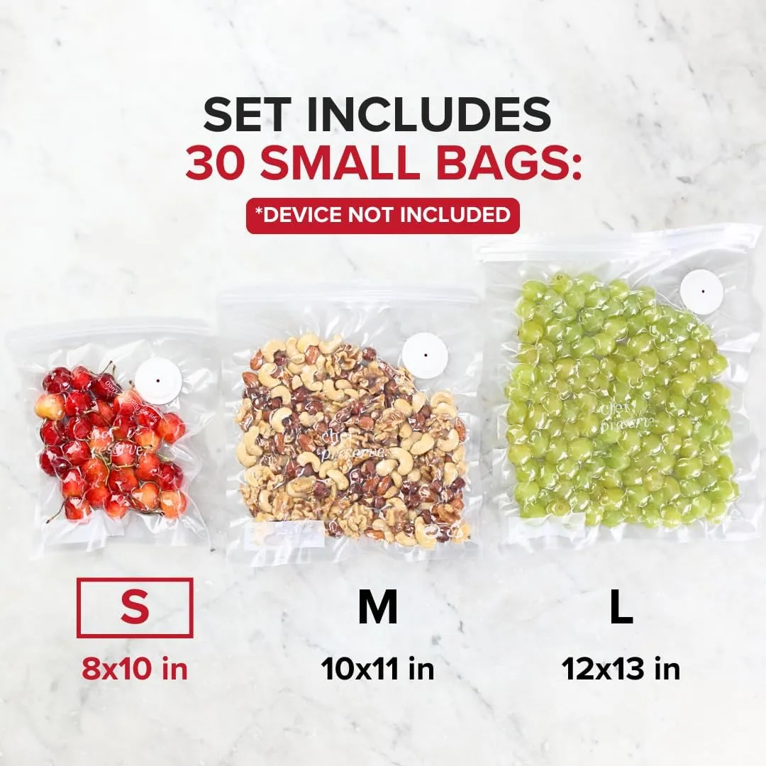 Vacuum Sealer Bags Small Size 30 Bags