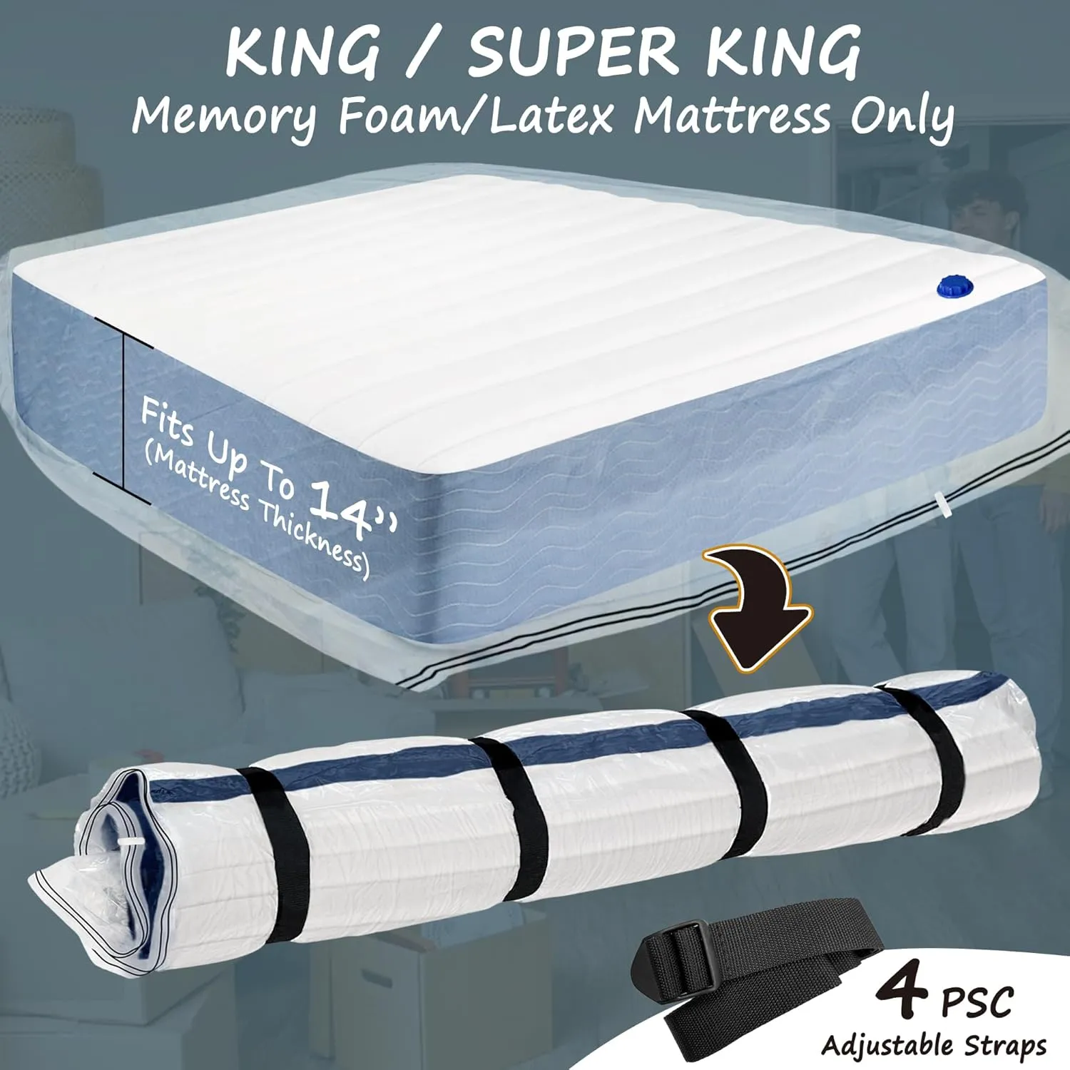 Vacuum Storage Bag for Mattress (King/Cal King)