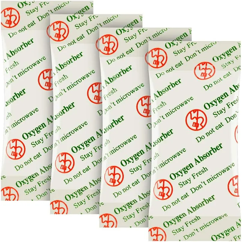 VacYaYa 2000CC(20-Pack) Food Grade Oxygen Absorbers Packets for Home Made Jerky and Long Term Food Storage, Stored in Vacuum Bag and 3 times Oxygen Absorption Capacity