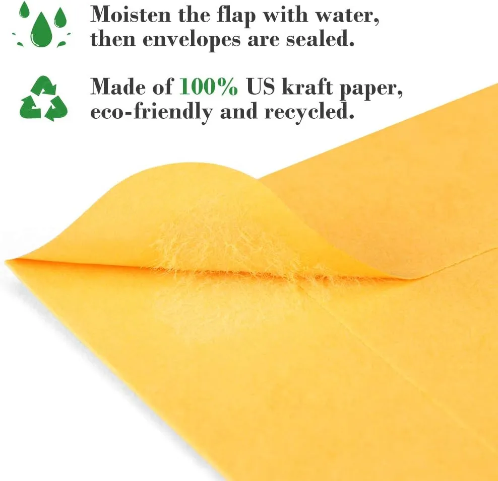 ValBox Coin Envelopes Small Parts Envelope with Gummed Flap for Home, Garden or Office Use, Kraft Seed Envelopes 500 per Box (Brown, 1 (2.25x3.5 Inches))