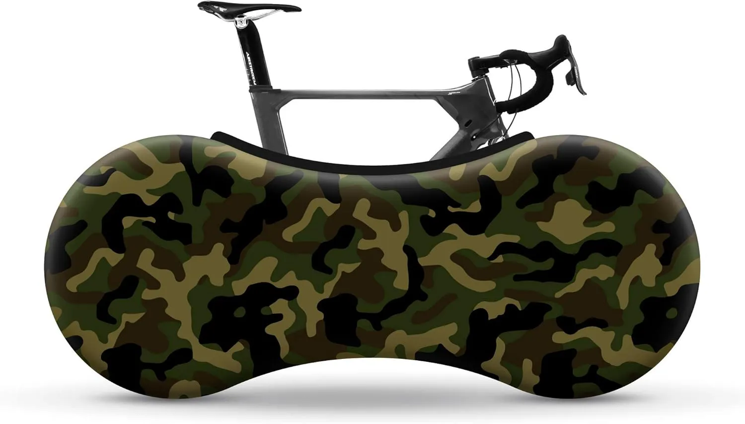 VELOSOCK Bicycle Indoor Cover (Camo Classic) – Stretchy Dirt-Proof Fabric for Storage & Transportation, Travel Protection for Adult Bikes