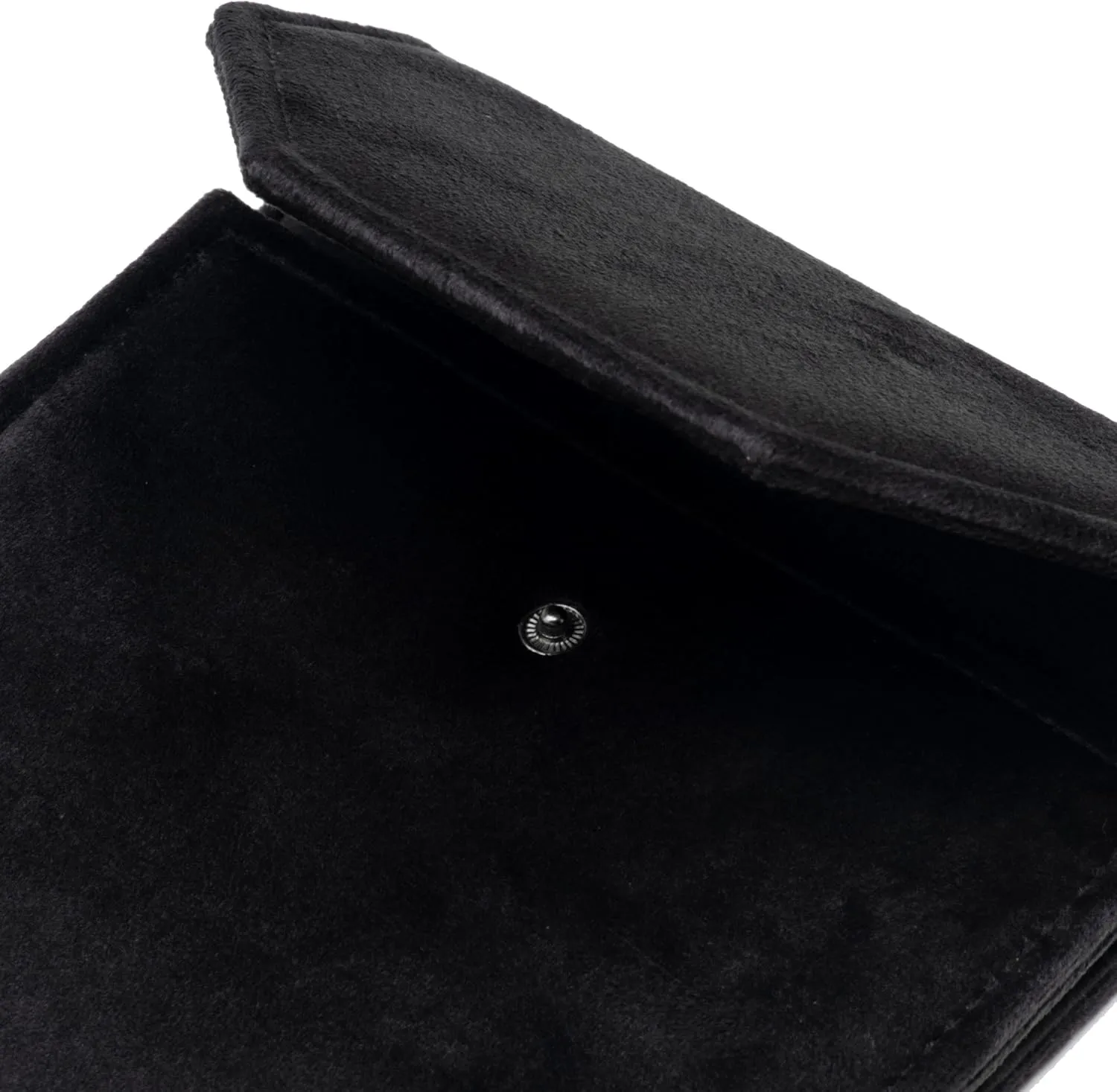 Velvet Necklace Jewelry Travel Folder Storage Display Case (Black)