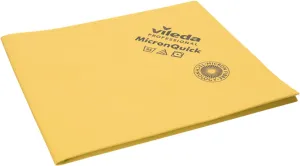Vileda Professional MicronQuick Microfiber Wipe – Pack of 5 Cleaning Cloth for Pre-Preparation Methods – Lint Free and Improved Wear Resistance - Streak Free Surface Cleaning