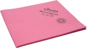 Vileda Professional MicronQuick Microfiber Wipe – Pack of 5 Cleaning Cloth for Pre-Preparation Methods – Lint Free and Improved Wear Resistance - Streak Free Surface Cleaning